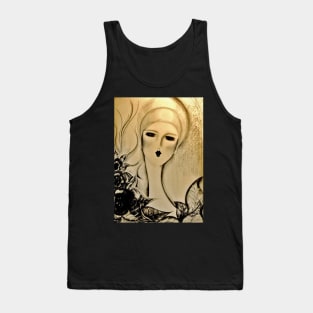 gold art deco flapper ,Jackie Smith Tank Top